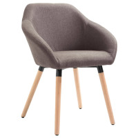 Produktbild för Matstolar 4 st taupe tyg