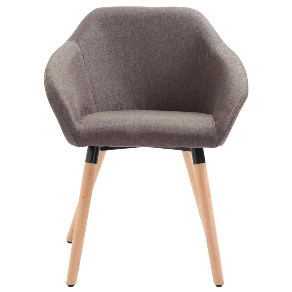 Produktbild för Matstolar 4 st taupe tyg