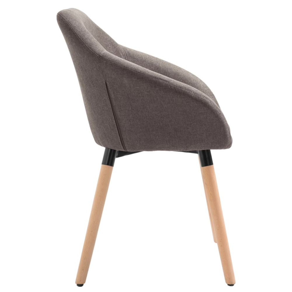 Produktbild för Matstolar 4 st taupe tyg