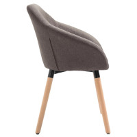 Produktbild för Matstolar 4 st taupe tyg