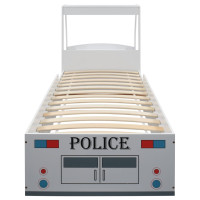 Miniatyr av produktbild för Barnsäng polisbil med madrass 90x200 cm 7 zoner H2
