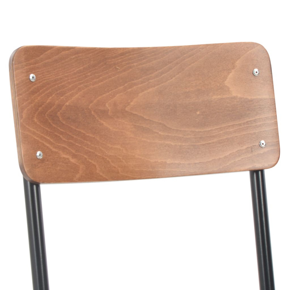 Produktbild för Matstolar 6 st brun plywood