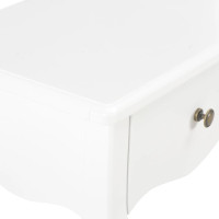 Miniatyr av produktbild för Sängbord vit 40x30x50 cm massiv furu