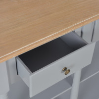 Produktbild för Konsolbord grå 120x30x76 cm MDF
