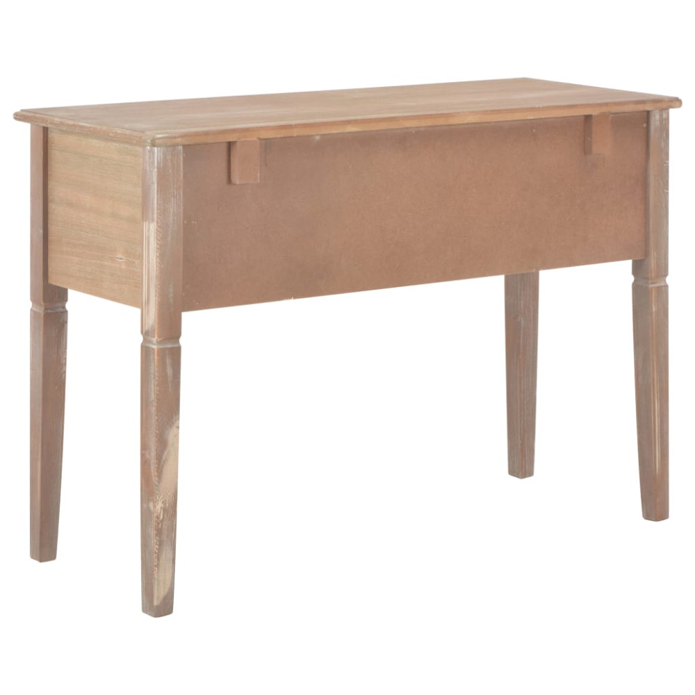 Produktbild för Skrivbord brun 109,5x45x77,5 cm trä