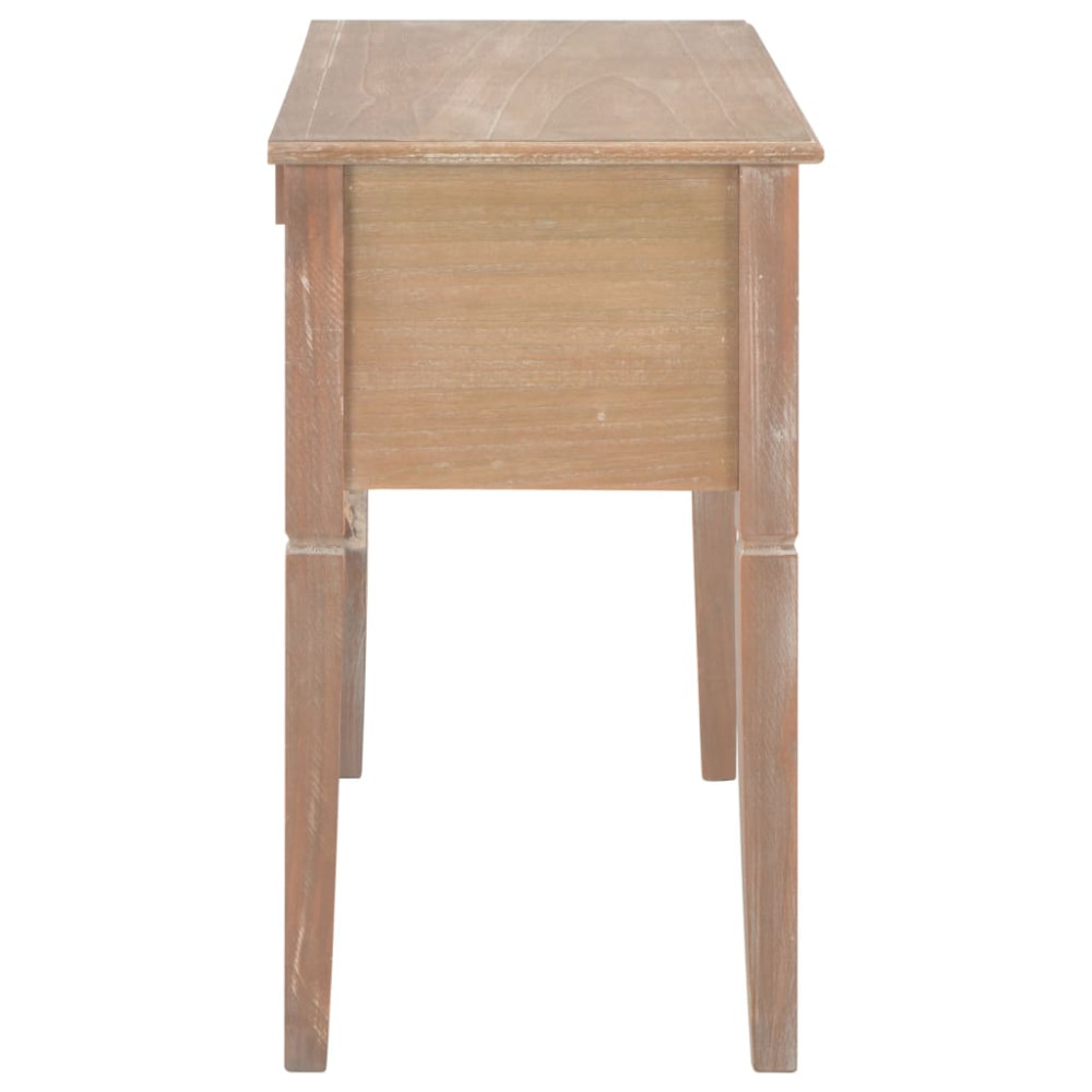 Produktbild för Skrivbord brun 109,5x45x77,5 cm trä