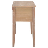 Produktbild för Skrivbord brun 109,5x45x77,5 cm trä
