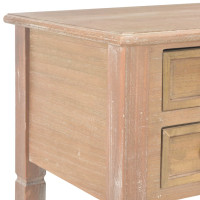Produktbild för Skrivbord brun 109,5x45x77,5 cm trä