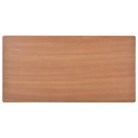 Miniatyr av produktbild för Matbord 120x60x73 cm massiv plywood stål brun