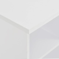 Produktbild för Barbord vit 60x60x110 cm
