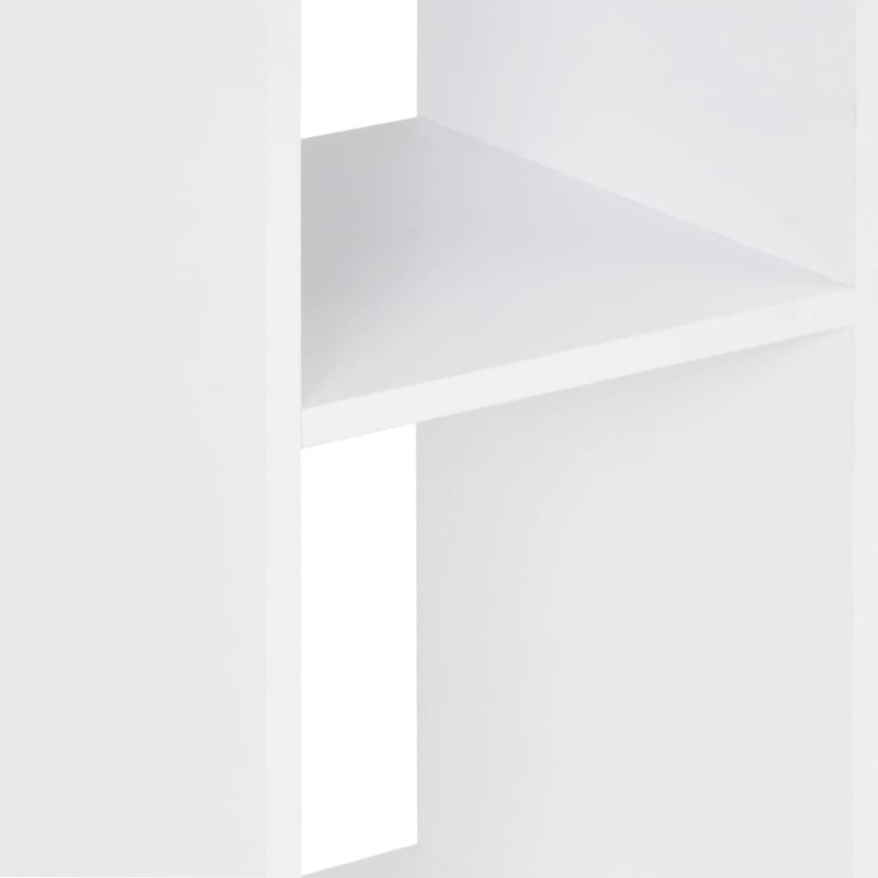 Produktbild för Barbord vit och antracit 60x60x110 cm