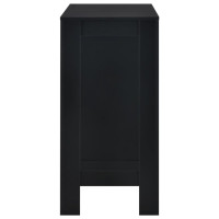 Miniatyr av produktbild för Barbord med hylla svart 110x50x103 cm