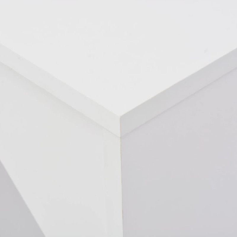Produktbild för Barbord med flyttbar hylla vit 138x39x110 cm