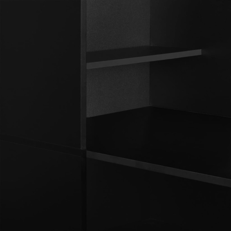 Produktbild för Barbord med skåp svart 115x59x200 cm