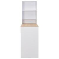 Miniatyr av produktbild för Barbord med skåp vit 115x59x200 cm