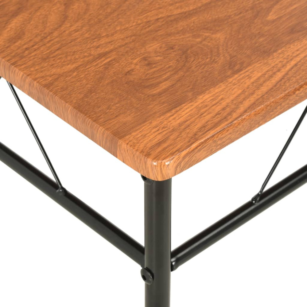 Produktbild för Matstolar 2 st brun MDF