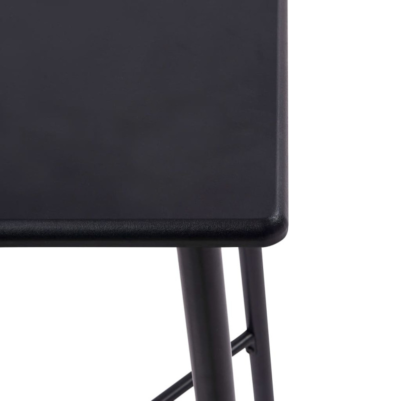 Produktbild för Barbord svart 60x60x111 cm MDF