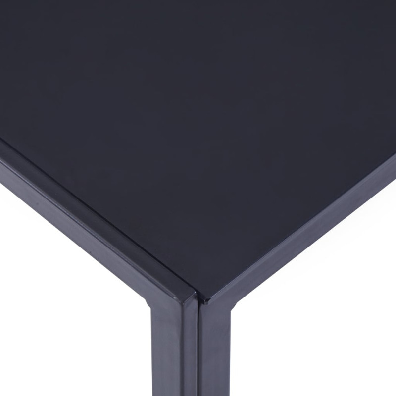 Produktbild för Matbord och stolar 5 delar grå