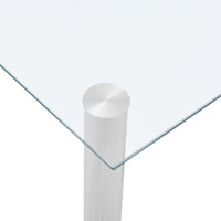 Miniatyr av produktbild för Matbord transparent 120x60x75 cm härdat glas