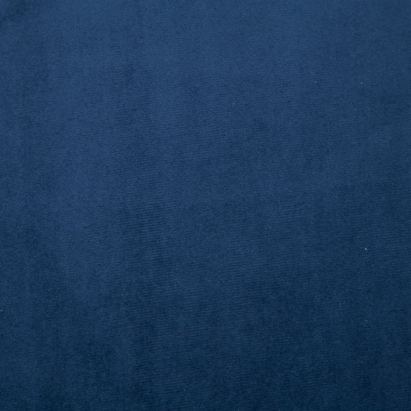 Produktbild för Fåtölj med kromade fötter sammet blå