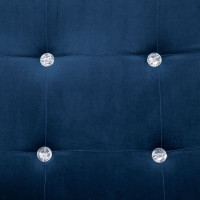 Miniatyr av produktbild för 2-sitssoffa med armstöd blå krom och sammet