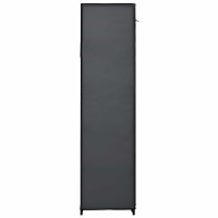 Produktbild för Resegarderob grå 110x45x175 cm tyg