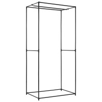 Produktbild för Garderob grå 75x50x160 cm
