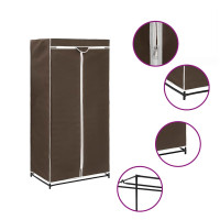 Produktbild för Garderober 2 st brun 75x50x160 cm
