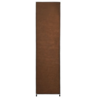 Produktbild för Garderob med 4 utrymmen brun 175x45x170 cm