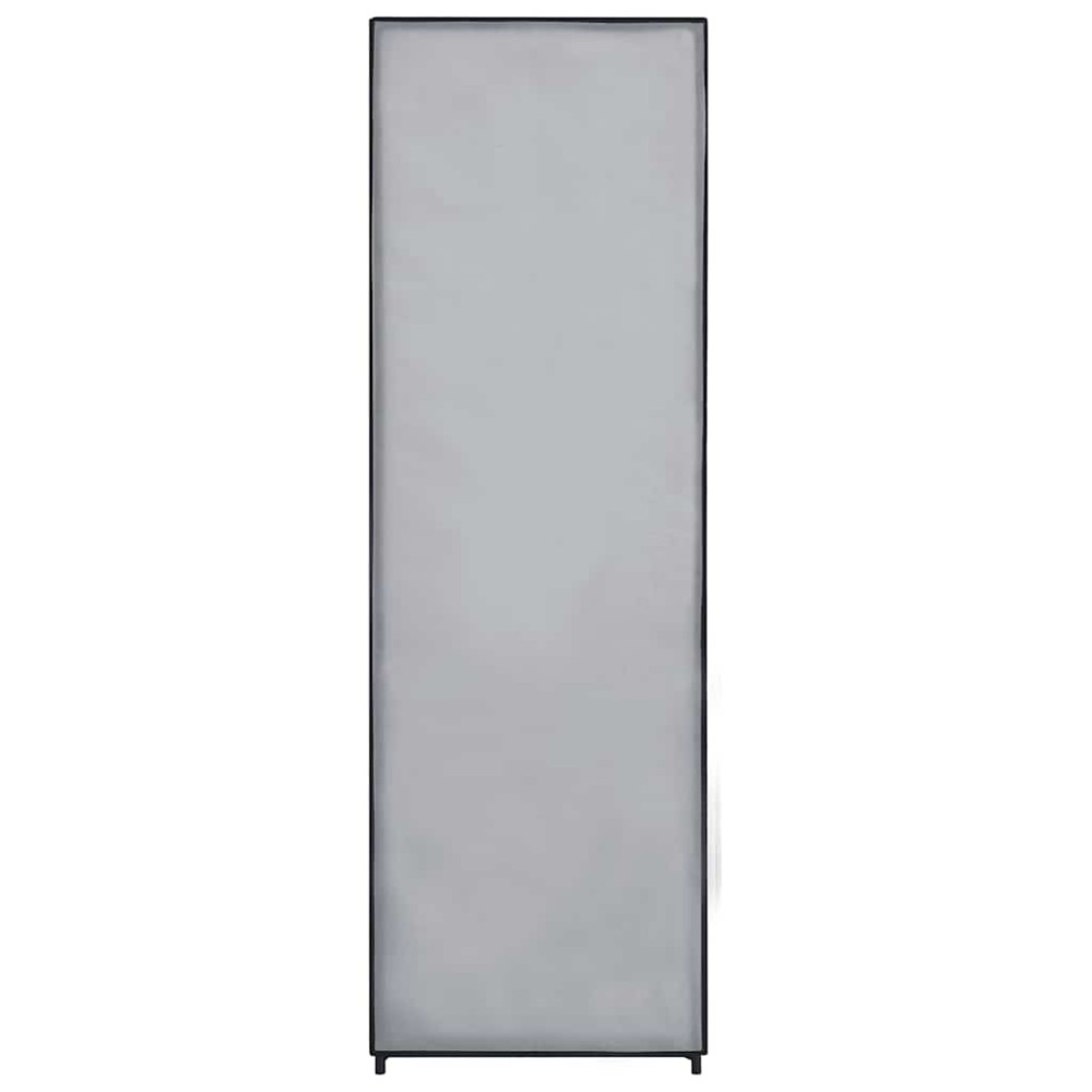 Produktbild för Garderob grå 87x49x159 cm tyg