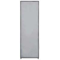 Produktbild för Garderob grå 87x49x159 cm tyg