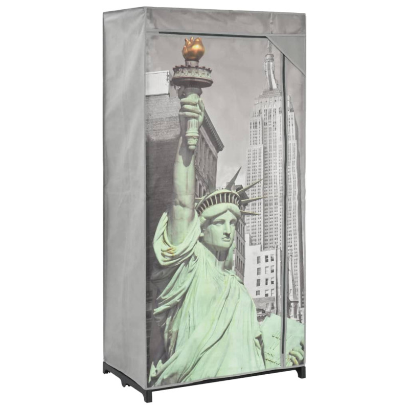 Produktbild för Garderob New York 75x45x160 cm tyg
