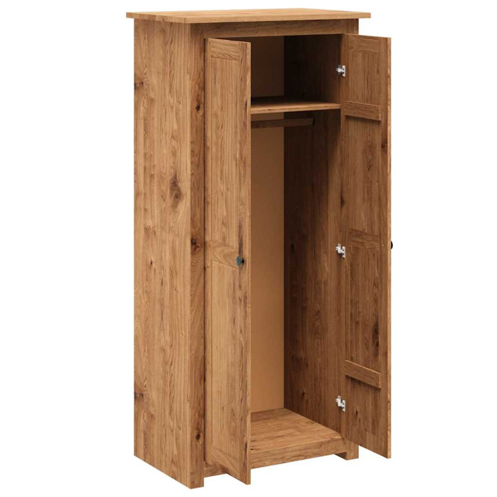 Produktbild för Garderob 80x50x171,5 cm massiv furu panama