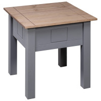 Miniatyr av produktbild för Sängbord grå 50,5x50,5x52,5 cm furu panama