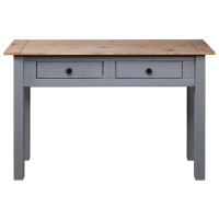 Produktbild för Avlastningsbord grå 110x40x72 cm massiv furu panama
