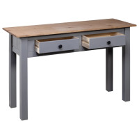 Produktbild för Avlastningsbord grå 110x40x72 cm massiv furu panama
