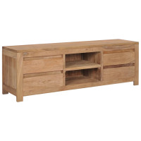 Produktbild för TV-bänk 115x30x40 cm massiv teak