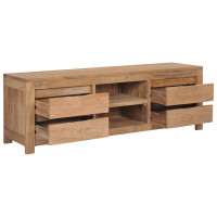 Produktbild för TV-bänk 115x30x40 cm massiv teak