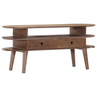 Produktbild för TV-bänk 110x35x50 cm massivt återvunnet akaciaträ
