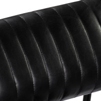 Miniatyr av produktbild för Gungfåtölj svart äkta läder