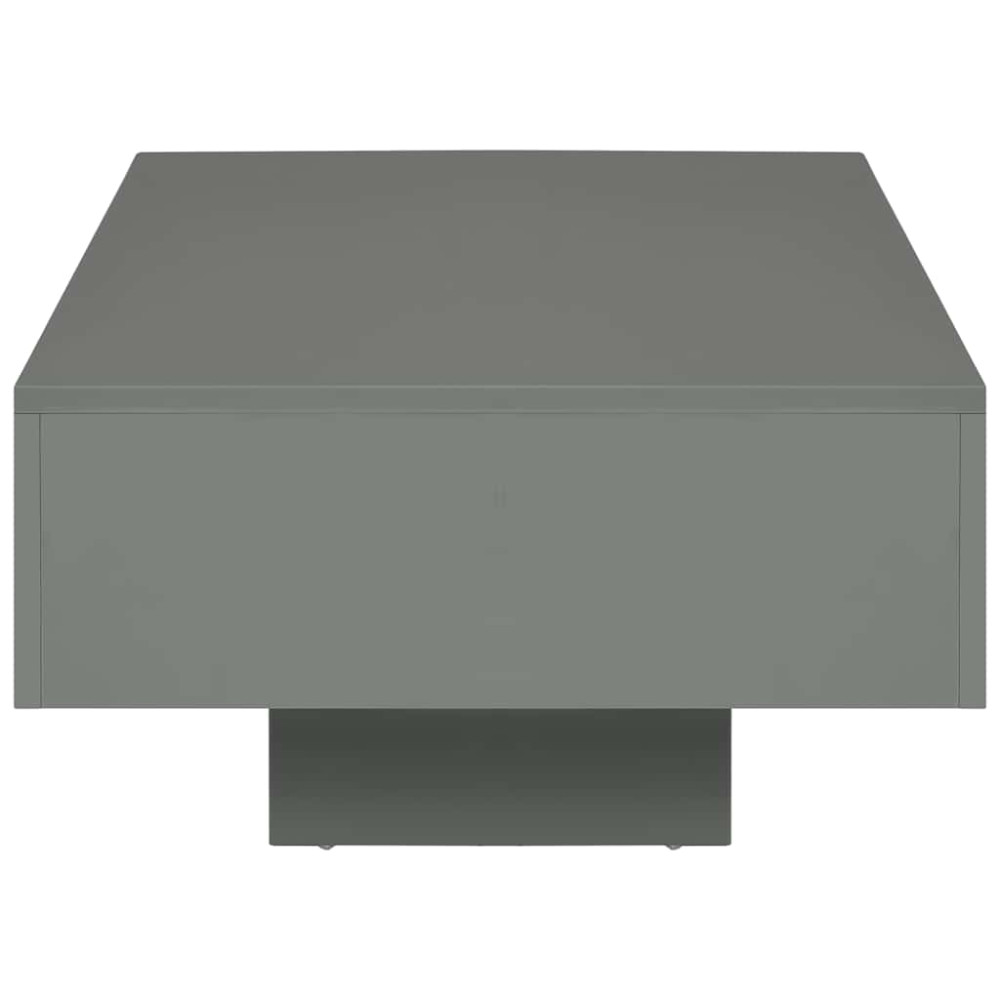 Produktbild för Soffbord grå högglans 85x55x31 cm MDF