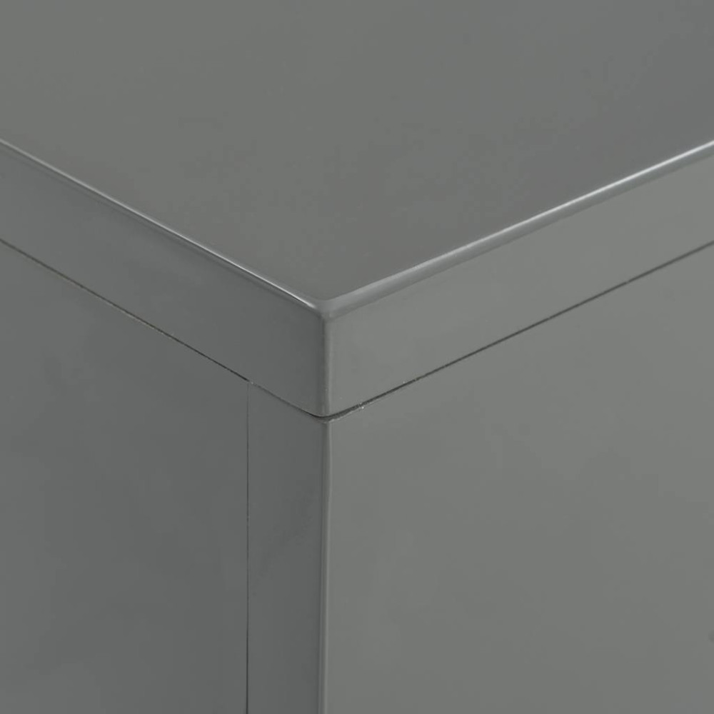 Produktbild för Soffbord grå högglans 85x55x31 cm MDF