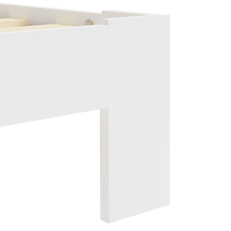 Produktbild för Sängram vit massiv furu 90x200 cm