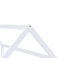 Produktbild för Barnsäng vit massiv furu 70x140 cm