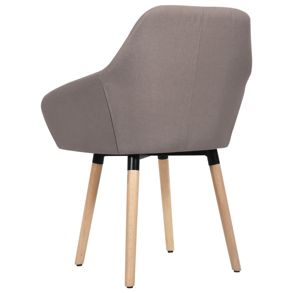 Produktbild för Matstolar 2 st taupe tyg