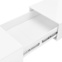 Produktbild för Soffbord vit högglans 120x60x35 cm