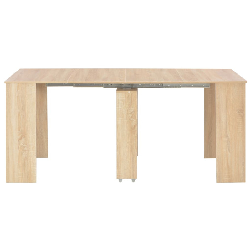 Produktbild för Utdragbart matbord sonoma-ek 175x90x75 cm