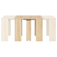 Miniatyr av produktbild för Utdragbart matbord sonoma-ek 175x90x75 cm