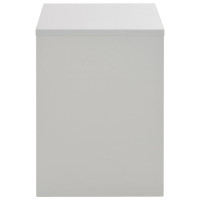 Miniatyr av produktbild för Sminkbord med spegel och pall grå 104x45x131 cm