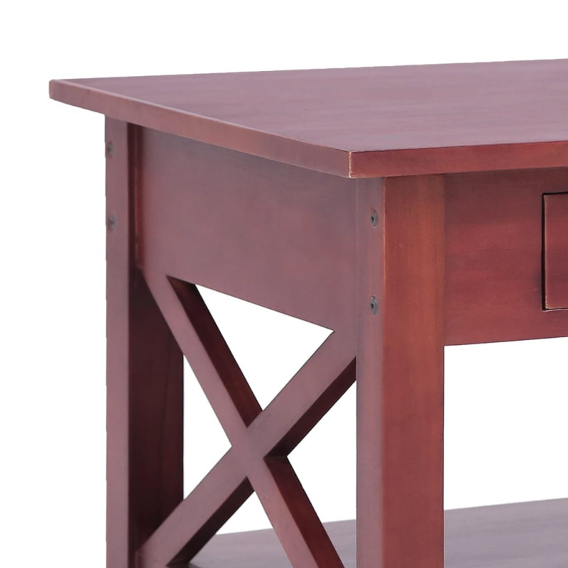 Produktbild för Soffbord brun 100x55x46 cm massivt mahognyträ